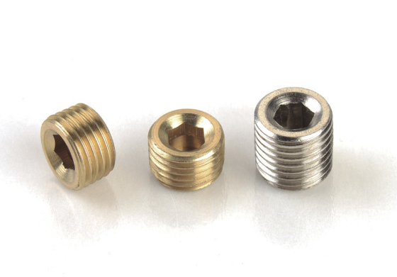 金属の空気圧縮機の部品3PC。1/4" Nptのプラグの付属品/空気の付属品
