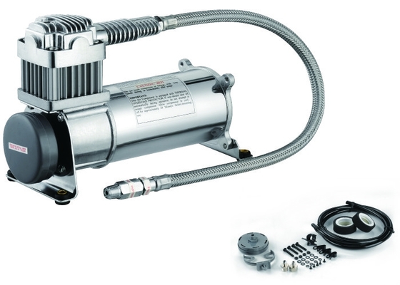 単一150psi 12V 1/4"空気懸濁液の圧縮機の頑丈な銀