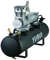 良い価格 黒く、銀製12V 200psiの鋼鉄携帯用圧縮空気タンク/空気源のキット オンライン