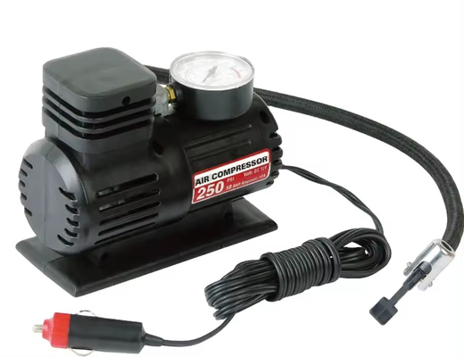 ミニカーエアコンプレッサー 12V プラスチックポータブルタイヤ充電機 ミニエアコンプレッサー 車用
