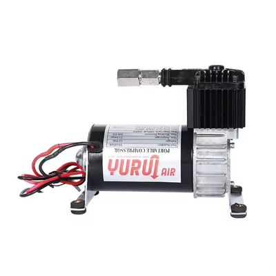 DC 12v エアライド サスペンション コンプレッサー トラック用 クロムとブラック