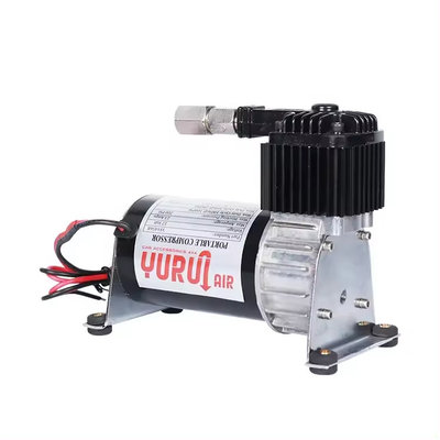 DC 12v エアライド サスペンション コンプレッサー トラック用 クロムとブラック