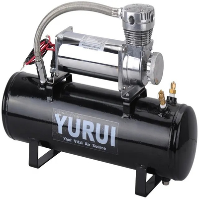 ブラック 耐久性12v 空気懸垂コンプレッサー タンク 自動車用重用