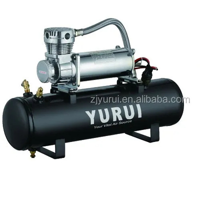 ブラック 耐久性12v 空気懸垂コンプレッサー タンク 自動車用重用