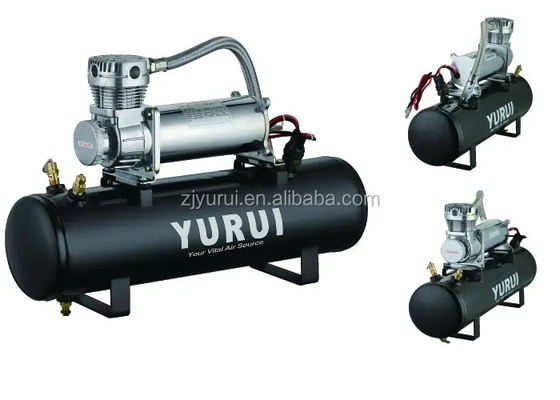 ブラック 耐久性12v 空気懸垂コンプレッサー タンク 自動車用重用