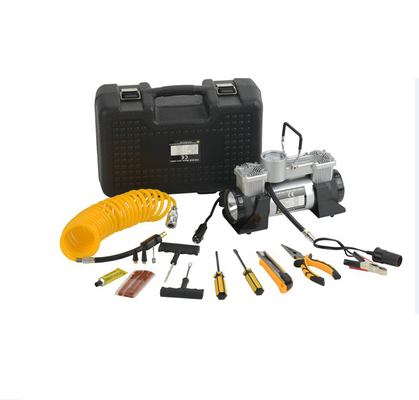 トラックの小型タイヤの空気ポンプ ライトとの12ボルトDcの銀製の黒い色180w