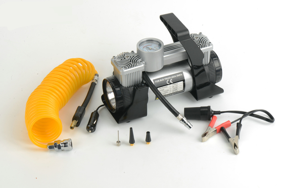 トラックの小型タイヤの空気ポンプ ライトとの12ボルトDcの銀製の黒い色180w