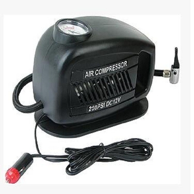 250psi 電動車用エアコンプレッサー 煙草点灯器プラグ付き オートエアコンプレッサー 12ボルトエアコンプレッサー