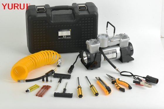 12v 180w 150psiライトが付いている携帯用車の空気Conpressorの金属のタイヤ ポンプ
