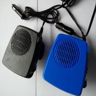 Dc 12vファン/ヒーター機能のプラスチック携帯用車のヒーターの黒い色