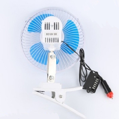 青い電気自動車の冷却ファン12v/24vねじ土台のプラスチック