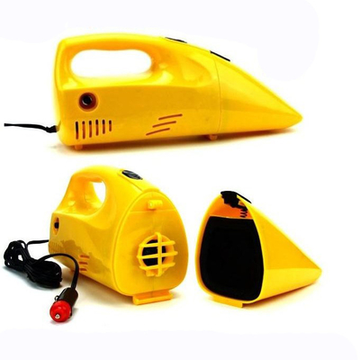 12v Dcのタバコのライター35w - 60wが付いている黄色い携帯用車の掃除機