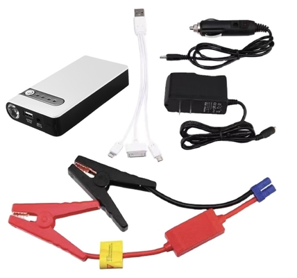 12V ポータブルジャンプスターター LED懐中電灯とタイヤ空気圧モニター付き