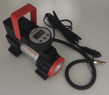 DC12V LEDライト ポータブル メタルカーエアコンプレッサー デジタル計