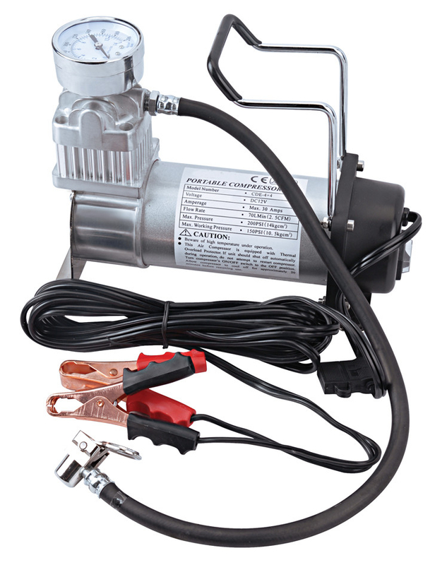 ポータブル シングルシリンダーオフロード DC12V メタル重用空気圧縮機