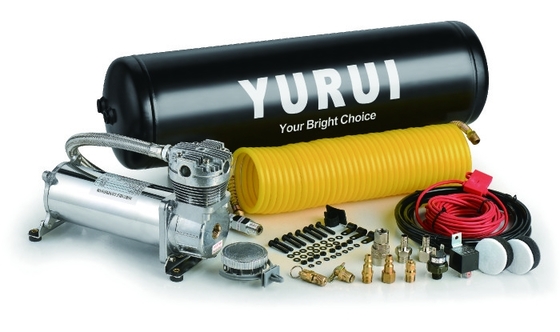 良い価格 Dc 12v クローム 自動車 空気懸垂 コンプレッサー システム キット オフロード タンク付きトラック用 オンライン