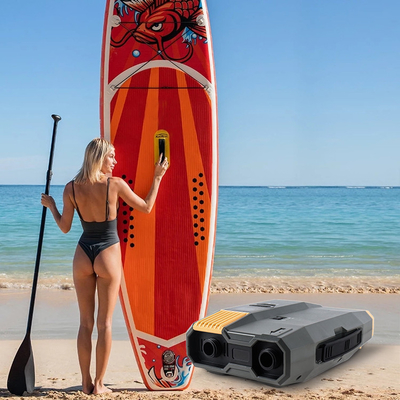 5000mAH 電池容量 SUP 充気式ドックカヤックパドルボードのための電気ポンプ 20PSI 12V/110-240V