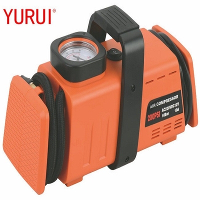 AC110-230v ポータブルカータイヤ充電器 DC12v ハンドル付き