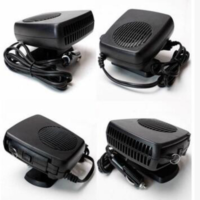 良い価格 Dc 12vファン/ヒーター機能のプラスチック携帯用車のヒーターの黒い色 オンライン