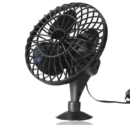 良い価格 黒いプラスチック ミニカーファン DC 12V 冷却カーファン オンライン